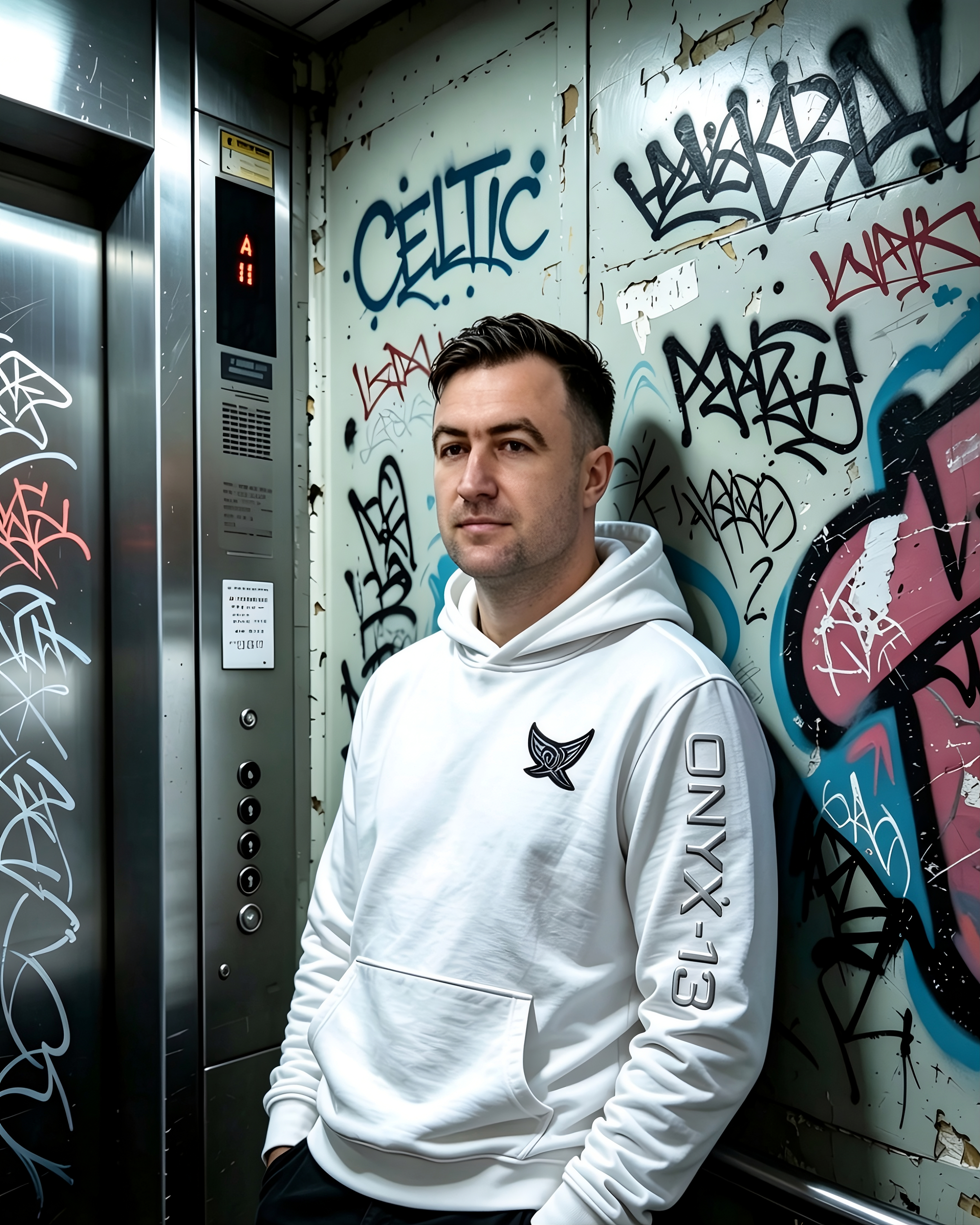 Danny Dempsey, Founder — Arctic White Hoodie