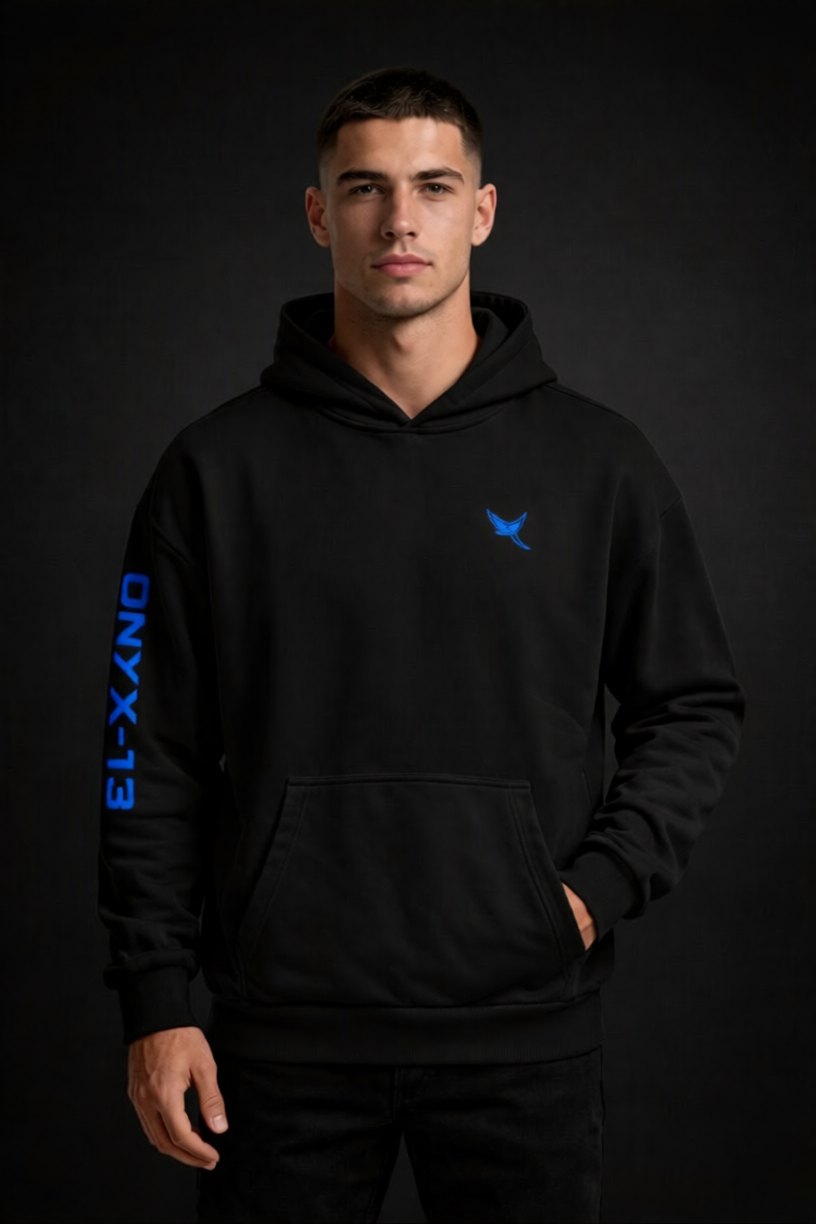 ONYX-13 Legacy Hoodie in Onyx Black